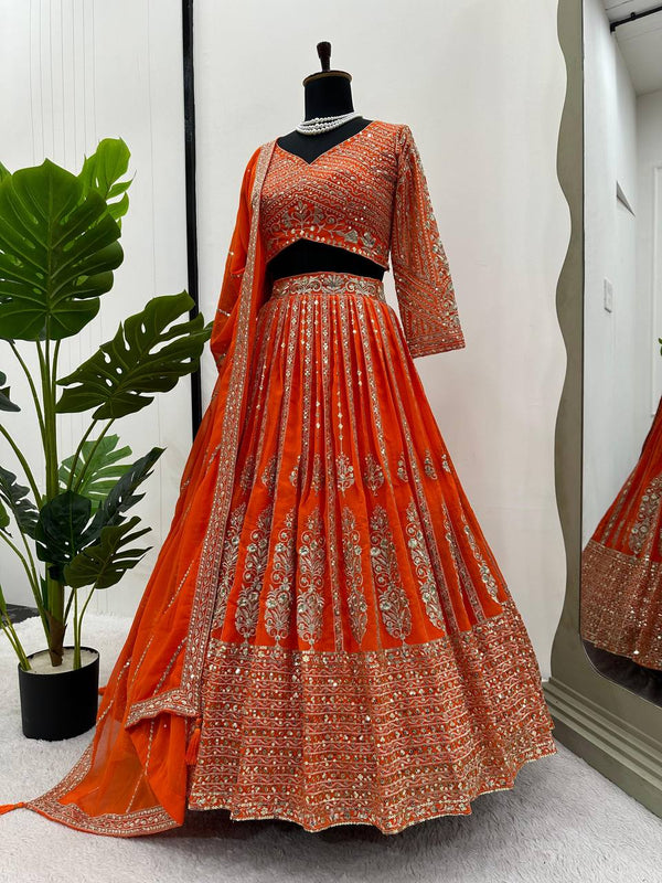 New collection of Festive wear chaniya choli lahengas, Embroidered chaniya choli lahengas