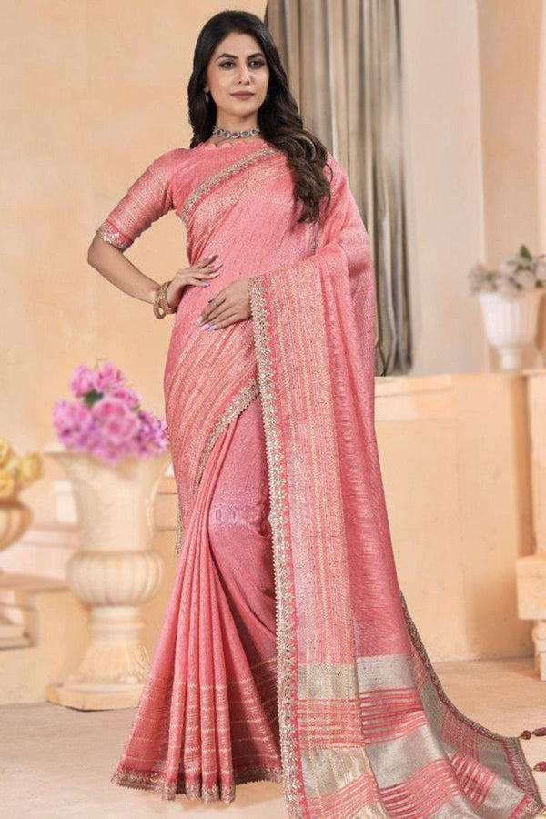 A saree is a timeless symbol of Indian culture, draped elegantly to enhance feminine grace.