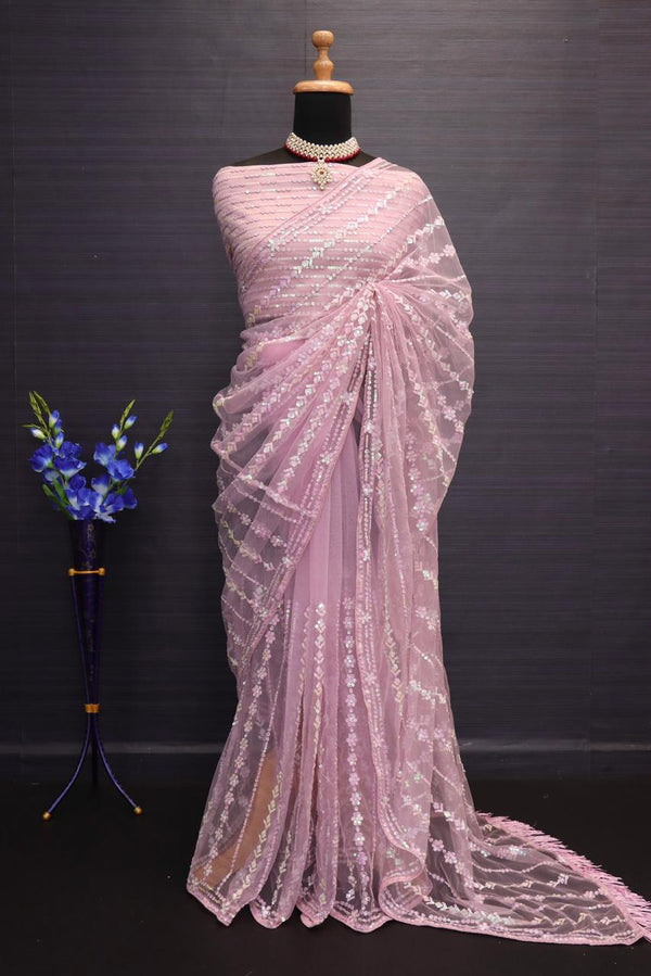 An exquisite garment that embodies the rich cultural heritage and elegance of India through its graceful drape.